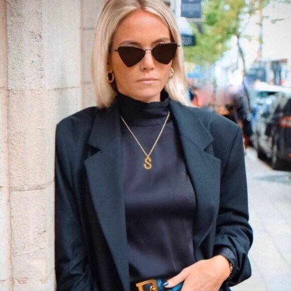?️ New Saint Laurent SL303 Jerry 002 Sunglasses - Black Frame, Black Lenses main image 9